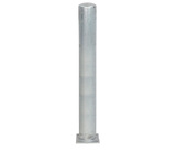 Stootpaal 219x4,5x2000 mm. Thermisch verzinkt op voetplaat