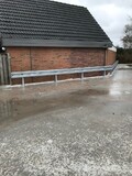 Beschermingsrail Type B 1-hoog 1050mm op voetplaat