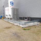 Beschermingsrail Type B 1-hoog 550mm op voetplaat