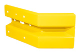 Eindstukken type B Geel, lang, w.l. 490 mm., achterzijde stijl gelijk