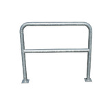 Fietsbeugel Ø60,3x2,9 - 1055x1200x1055 - met Tussenstang op Voetplaat in RAL