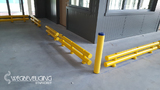 Kunststof doorrijbeveiliging 2-hoog ø120 mm. -2000mm.x340mm.