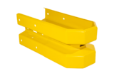 Omkeerstuk type B 140 mm Geel, 4 x 45 graden, w.l. 562 mm