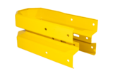 Omkeerstuk type B 140 mm Geel, 4 x 45 graden, w.l. 562 mm