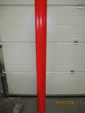 Afschermpaal Ø159x2000mm Aardebaan Rood met losse deksel (1 stuks)