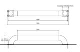 Wielgeleiding Wieldwinger ovp recht 159x4,5x1950 mm.